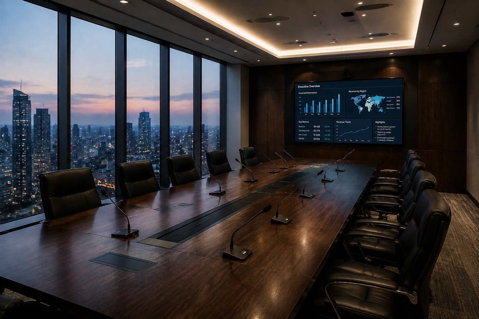 Large digital signage in a commercial interior